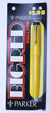 NEW VTG Parker Big Red Ball Pen Medium Yellow Logo Clip Refillable Bandless b picture