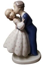 B & G vintage antique porclain figure kissing boy and girl #2161 Bing & Grondhal picture