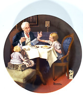 Norman Rockwell Vintage 1985 Collector Plate The Gourmet Limited Edition Knowles picture