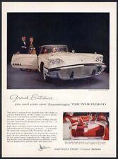 FORD THUNDERBIRD T-Bird Auto Car Ad 1958 Four Passenger picture