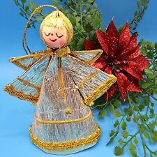 Angel Ornament Foil Cone Cardboard Golden Mini 4.5