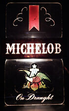 VINTAGE MICHELOB ON DRAUGHT LIGHT UP BAR SIGN BEER ANHEUSER BUSCH WORKS NEW BULB picture
