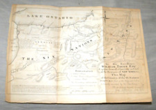 ANTIQUE MAP NEW YORK  GOVERNOR WILLIAM TRYON MAP OF THE VI NATIONS 1771 1851 picture