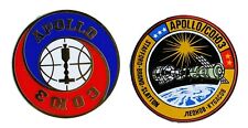 NASA Winco PIN Pair - Apollo Soyuz joint United States USSR Soviet mission picture