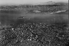 Old 4X6 Photo, 1930's Aerial view San Francisco, Oakland and Berkeley 2001695055 picture
