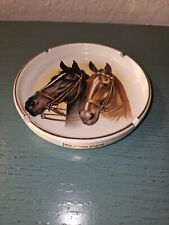 Vintage 1000 Acres Ranch Stony Creek NY Horse Ashtray-Excellent picture