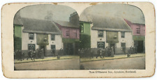 c1900's Colorized Stereoview Card Tam O'Shanter Inn, Ayrshire Scotland picture
