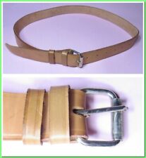 Original Army Unique Vintage Brown Leather Belt 87cm-114cm picture