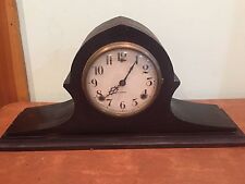 Antique Vintage Wm. Gilbert Striking Tambour Mantel Clock picture