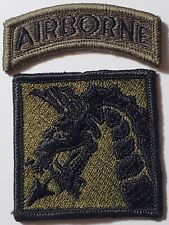 US ARMY 18th AIRBORNE CORPS uniform BDU - OD patch set 3.25