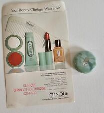 Unused VTG 80s CLINIQUE YOUNG FACE CREAMY BLUSHER BRONZE ROSE .08 OZ GWP SZ Card picture