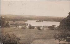 Train Near Lake Scene Burl & Boston RPO PM New Hampshire? 1900s RPPC Postcard picture