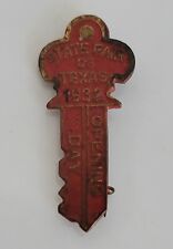 Vintage ☆ 1932 State Fair of Texas ☆ OPENING DAY Key Pin/Pinback ☆ Hallmarked picture