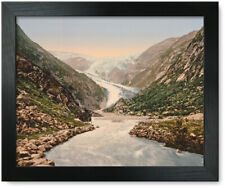 Framed Print: Buerbrae (I.E., Buarbreen) Glacier, Odde (I.E. Odda), Hardanger picture