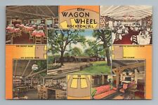 Wagon Wheel Restaurant Rockton Multiple Views Multi IL Illinois Postcard picture