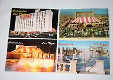 Circus Circus Casino Hotel postcard Lot of 4 Las Vegas Nevada Vtg Night Fountain picture