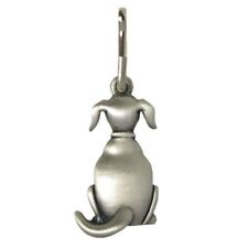 Dog Clothing Zipper Pull Silver Pewter Back  1074ZP picture