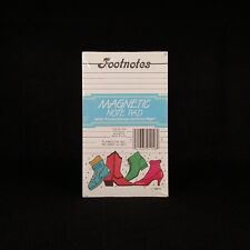Footnotes Magnetic Note Pad - SEALED - 80 Sheets - Vintage 1988 picture