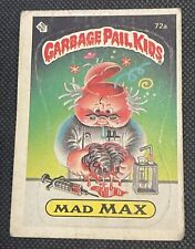 Vintage 1985 Mad Max Garbage Pail Kids Topps Sticker Card #72a picture