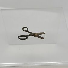 Vintage Intercast Miniature Scissors Dollhouse Charms 1960s Bronze 1.25 in Mini picture