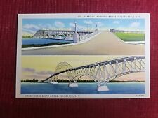 Postcard - New York - Niagra Falls - Grand Island Bridges picture
