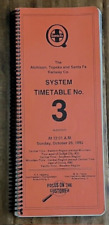 Vintage Atchison Topeka Santa Fe Railroad Timetable Book No. 3 1992 picture