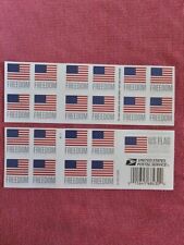 u.s. post office freedom flag forever book of 20 selfstick picture