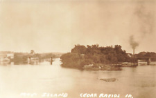 RPPC May's Island Cedar Rapids Iowa IA Unposted Postcard picture