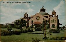 1922 I. & G.N.R.R. Railroad Depot RR San Antonio TX Postcard C9 picture