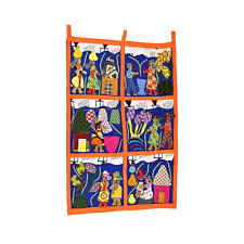 Weya 6 Panel Story Quilt Life in Africa Zimbabwe picture