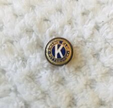 Vintage Tiny Kiwanis International Screwback Pin Button picture