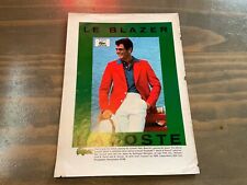 LACOSTE Le Blazer Vintage 1970s Print Ad Polyester Izod Alligator picture