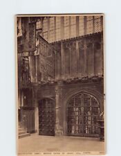 Postcard Westminster Abbey Bronze Gate of Henry VII Chapel London England picture