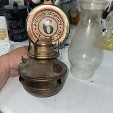 Vintage Wall Mount Oil Lamp Hurricane Rusty Farm picture