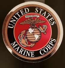 USMC US MARINE CORPS HIGH QUALITY OUTSIDE APPLICATION 3 INCH STICKER - DECAL picture