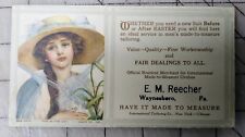 E.M. Reecher Clothiers Advertising Ink Blotter Waynesboro PA  picture