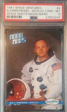 1991 Neil Armstrong Space Shots Ventures Moon Mars Apollo 11 Graded PSA NM-MT 8 picture