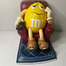 Vintage M&M's Lazy Boy Yellow Candy Dispenser picture