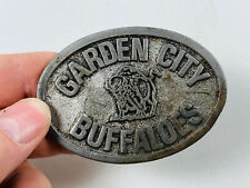 Vintage Garden City Kansas Junior College Buffaloes Belt Buckle picture