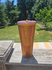 Starbucks Limited Edition 50 Years Gold Studded Cold Cup Tumbler - 24oz New picture