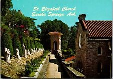 St. Elizabeth Church Eureka Springs, Arkansas AR Stations of the Cross Postcard picture