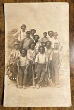 19th Century Black Men Railroad Workers Picture Post Card~Pre 1907~Antique picture