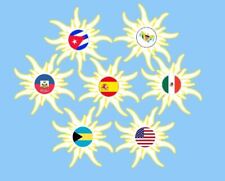 We Have MOST Countries, White & Yellow Sun, Vinyl, Waterproof Sticker, 3 Sizes picture