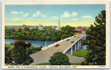 Postcard Skyline View Fredericksburg Virginia USA North America picture