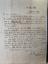 SAX ROHMER - DOCUMENT - SIGNED - One Page  Sept 3 1914 To Arthur N Milne picture