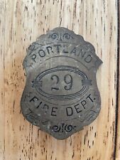 Early Brass Portland, Maine Fire Department Badge #29 picture