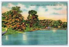 1942 Lake Wangumbaug Lake Coventry South Coventry Connecticut Vintage Postcard picture