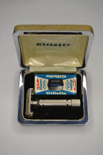 Vintage Gillette President TTO Y-3 (1953) Safety Razor With Case And Dispenser picture