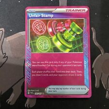 Unfair Stamp 165/167 Ace Spec Trainer Twighlight Masquerade Pokemon Card picture
