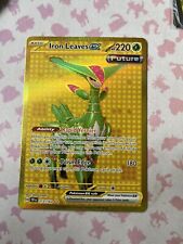 Pokemon TCG Iron Leaves Ex Gold Card 213/162 Temporal Forces picture
